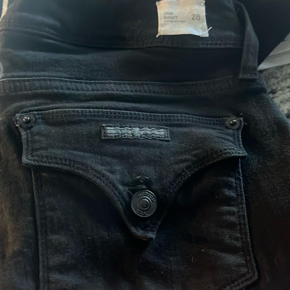 Hudson crop straight leg Jean. Sz 28